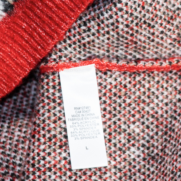 NWT red cat Wildfox knit cropped sweater - Picture 5 of 6